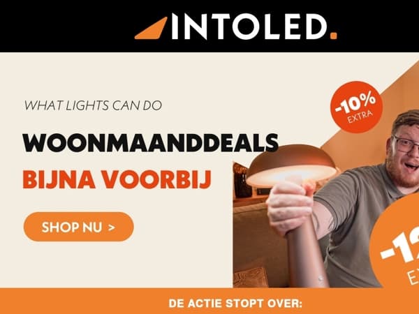 Let op, laatste week: tot 12% extra korting op alles