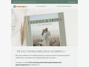 💕 Maak van je bruiloft een onvergetelijke dag met een gastenboek!