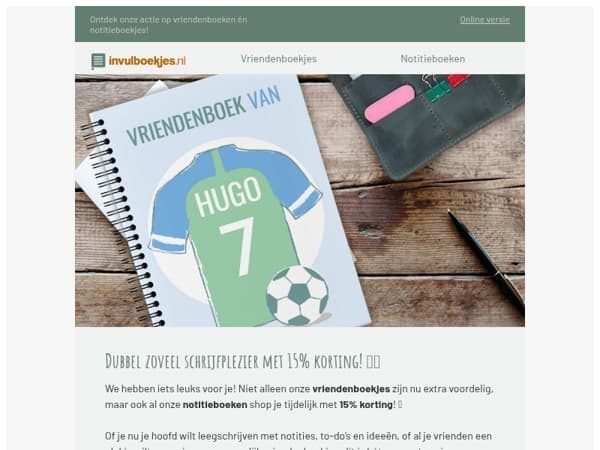 Wie schrijft die blijft… Nu extra voordelig! 📖