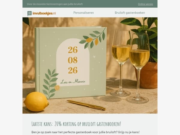 💕 Maak jullie grote dag onvergetelijk