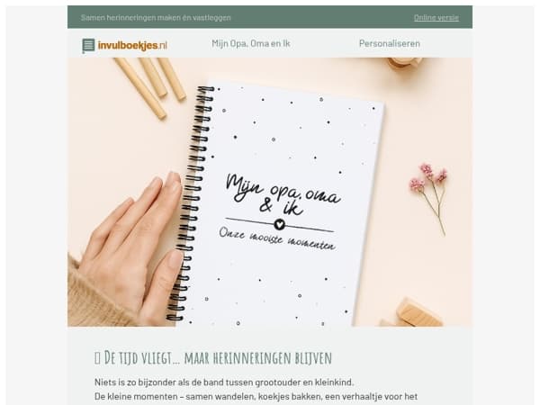 Leg de mooiste momenten met je opa en oma of kleinkind vast! ✍🏻