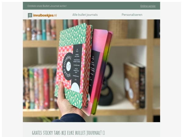 📢 Gratis Sticky Tabs bij je nieuwe Bullet Journal!