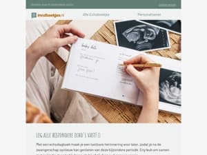 Bewaar de mooiste echofoto’s in jouw echoboekje! ✍🏼