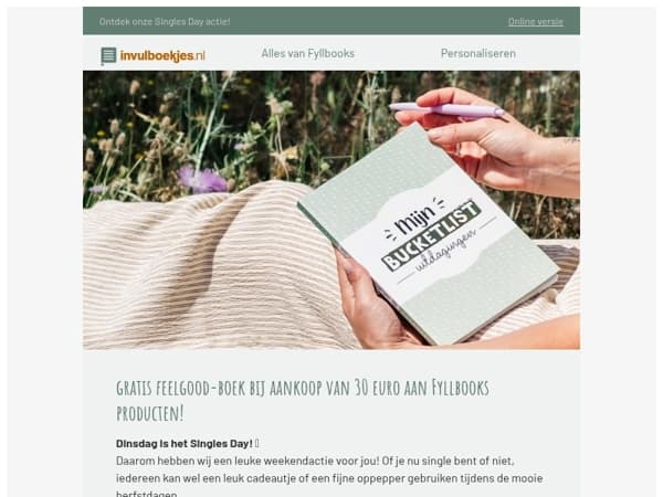 📢 Singles weekend bij Invulboekjes!