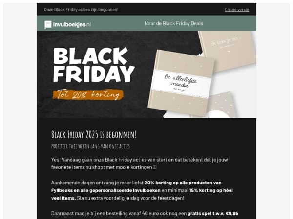 🖤 Black Friday is begonnen!