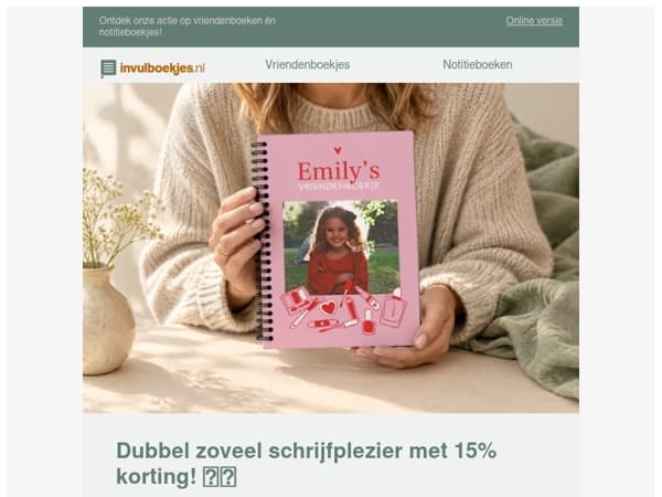 Wie schrijft die blijft… Nu extra voordelig! 📖