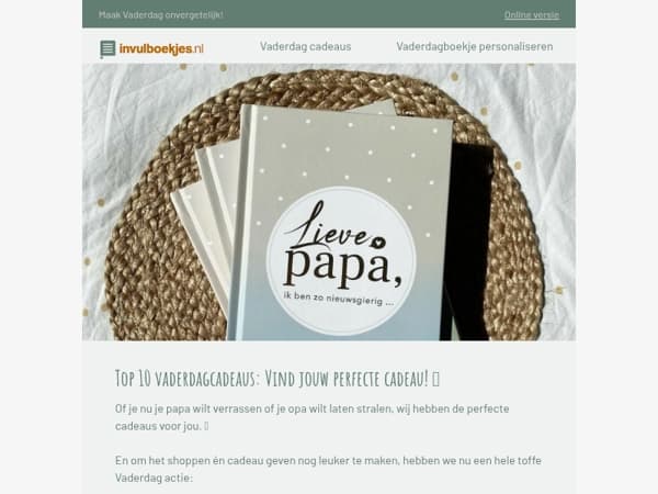 👨🏻 Verras je papa of opa met een persoonlijk cadeau dat raakt!