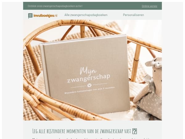 In verwachting? Leg deze bijzondere 9 maanden vast in een invulboek ✍🏼