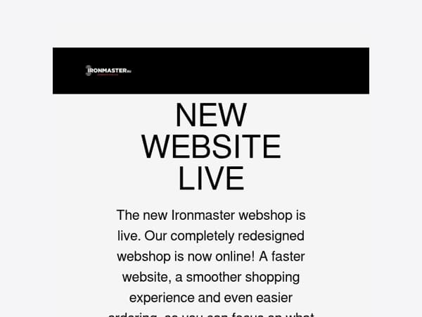 Our new webshop is live! Celebrate with 10% off.