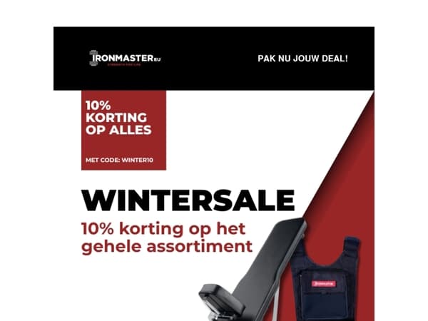 Winter Sale: 10% korting op alles