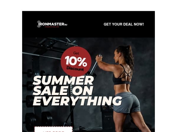 Summer Deals: 10% off everything