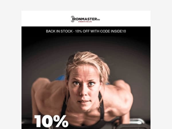 Good news: back in stock, just in time