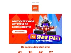 JBL Snow Party is terug!