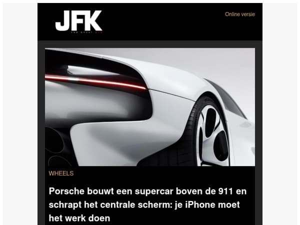 Porsche bouwt een supercar boven de 911 en schrapt het centrale scherm: je iPhone moet het werk doen