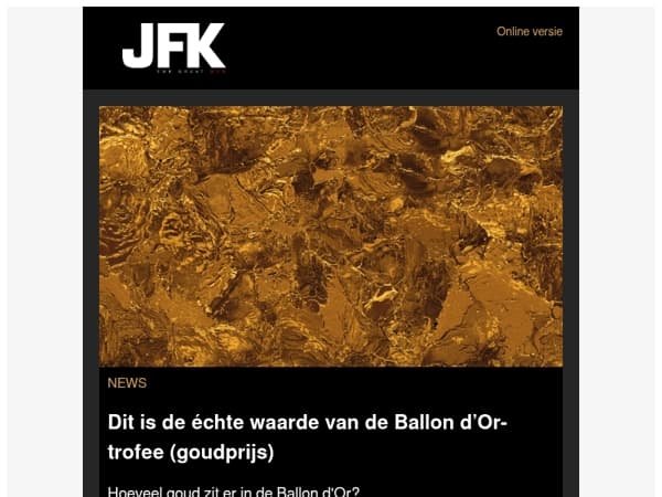 Dit is de échte waarde van de Ballon d’Or-trofee (goudprijs)