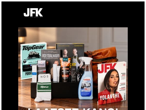 Nog t/m 31 oktober: JFK + luxe giftbox voor 69,95