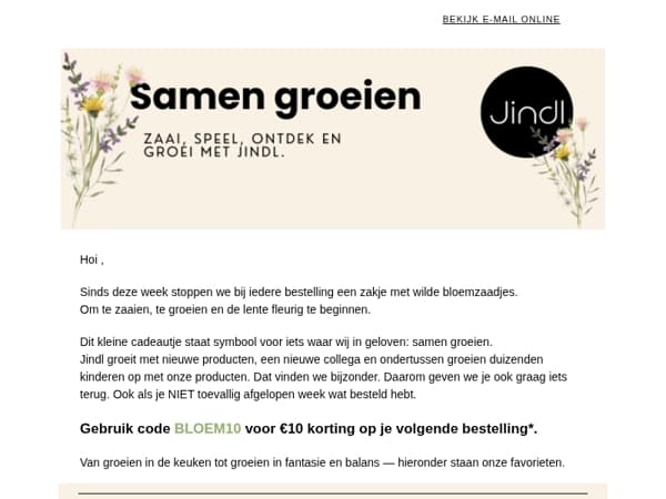 Samen groeien 🌱 met Jindl