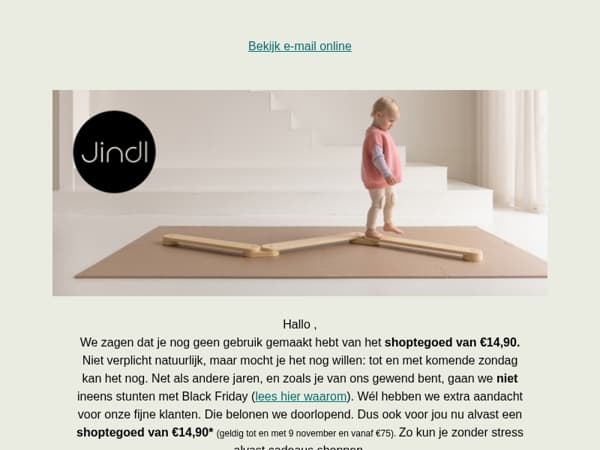 🫡 Nog 3 dagen: €14,90 shoptegoed