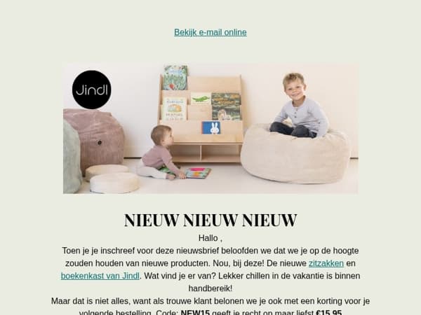 NIEUW bij Jindl! Shop met korting 🥰