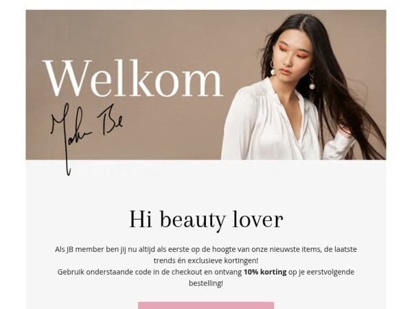 Welkom JB member!