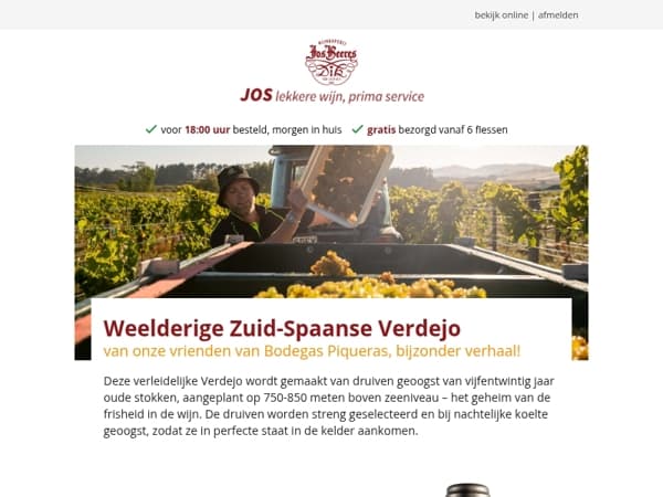 Weelderige Zuid-Spaanse Verdejo