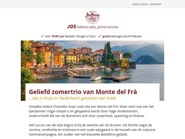 Geliefd zomertrio van Monte del Frà