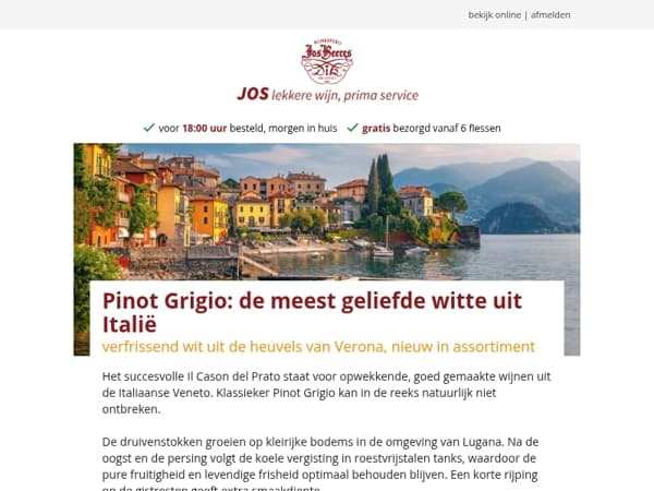 Pinot Grigio: de meest geliefde witte uit Italië