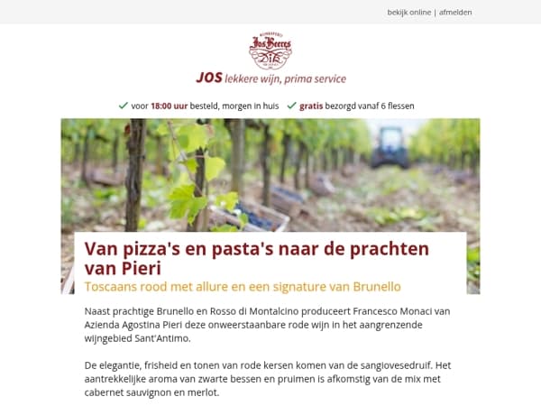 Van pizza's en pasta's naar de prachten van Pieri