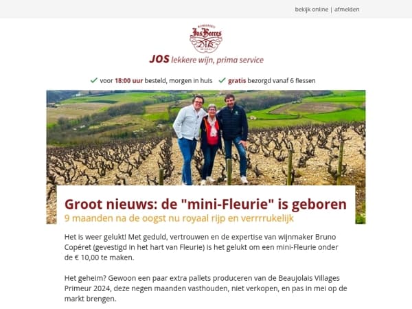 Groot nieuws: de "mini-Fleurie" is geboren