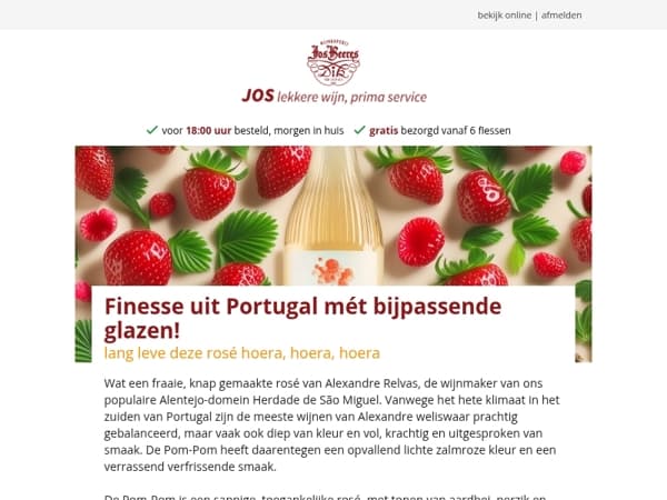 Finesse uit Portugal mét bijpassende glazen!