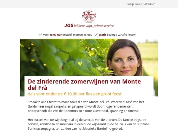 De zinderende zomerwijnen van Monte del Frà