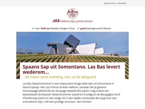 Spaans Sap uit Somontano. Las Bas levert wederom...
