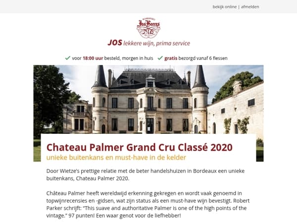 Chateau Palmer Grand Cru Classé 2020