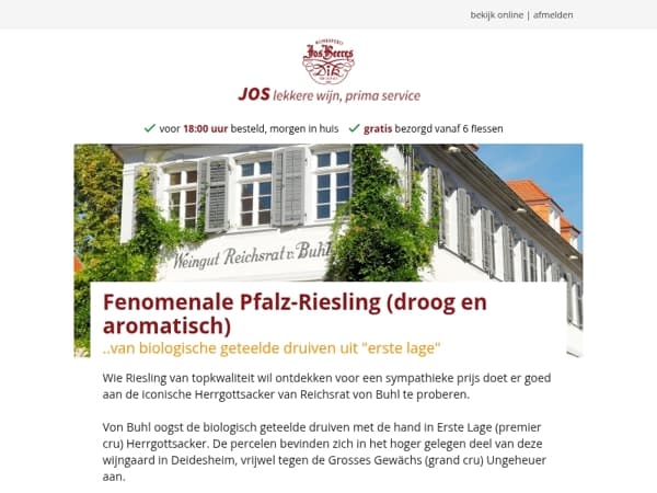 Fenomenale Pfalz-Riesling (droog en aromatisch)