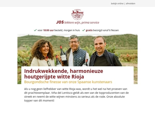 Indrukwekkende, harmonieuze houtgerijpte witte Rioja