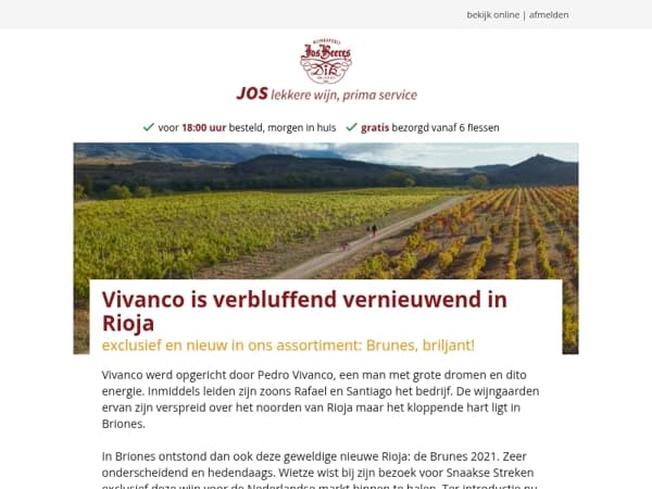 Vivanco is verbluffend vernieuwend in Rioja