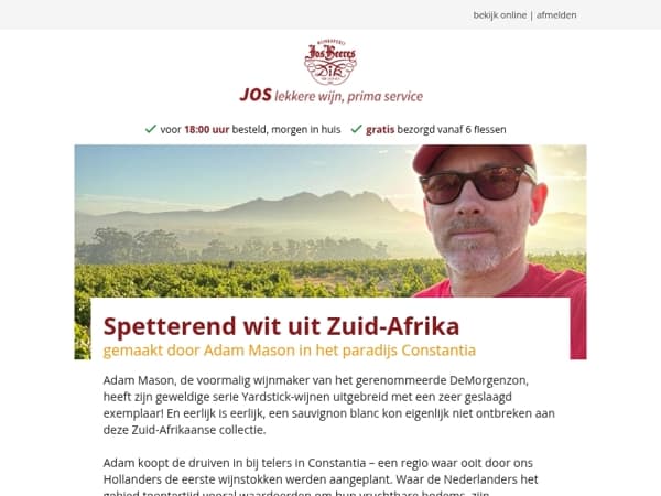 Spetterend wit uit Zuid-Afrika
