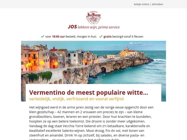 Vermentino de meest populaire witte...