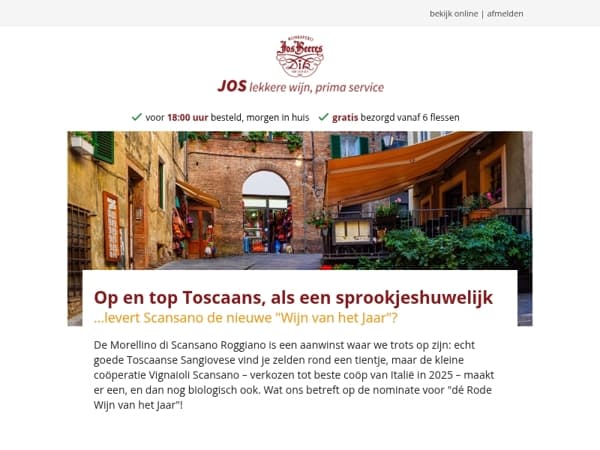 Op en top Toscaans, als een sprookjeshuwelijk