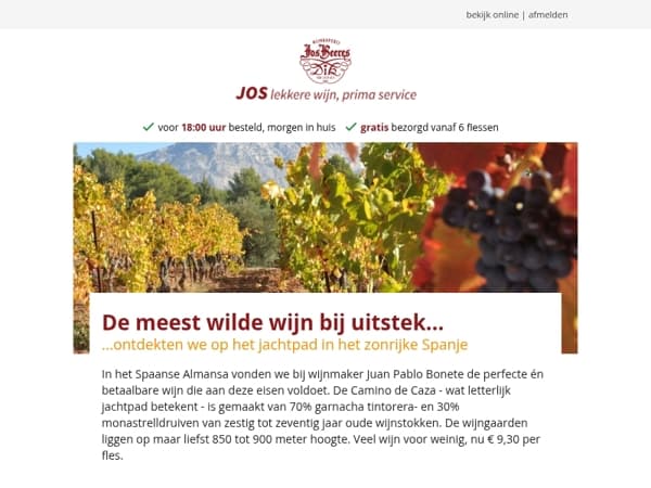 De meeste wilde wijn bij uitstek...
