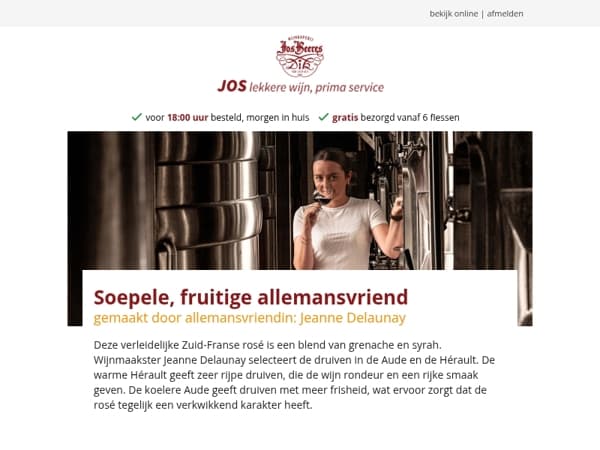 Soepele, fruitige allemansvriend