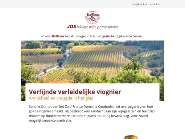 Verfijnde verleidelijke viognier