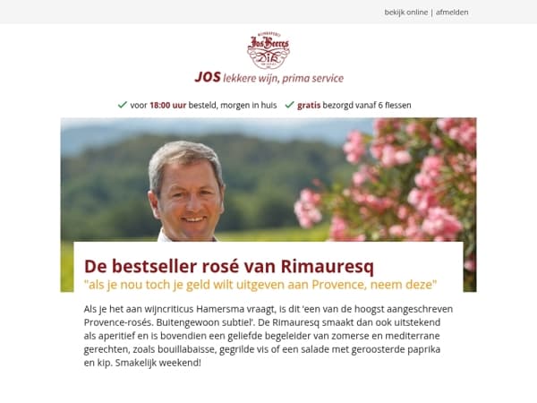 De bestseller rosé van Rimauresq	