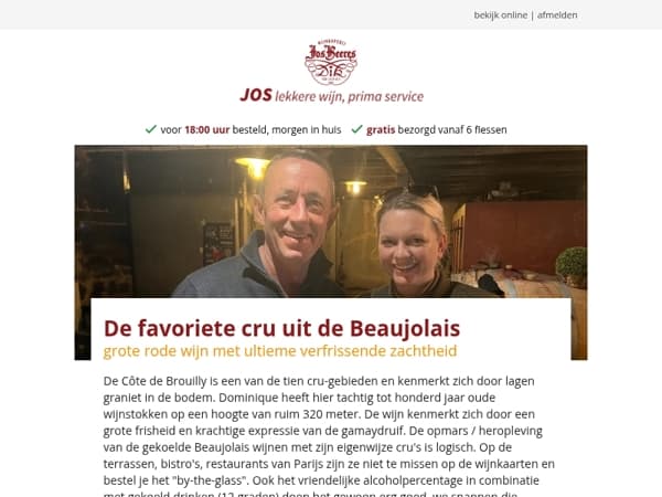 De favoriete cru uit de Beaujolais