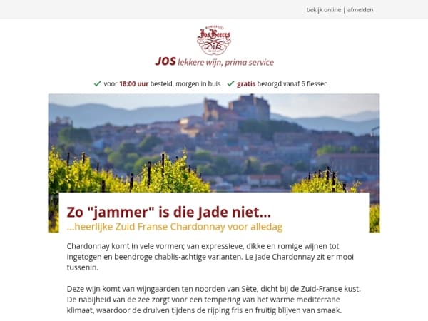 Zo "jammer" is die Jade niet...