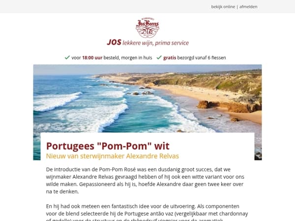 Portugees "Pom-Pom" wit