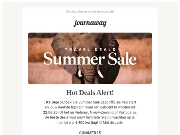 🔥 Summer Sale begint NU!