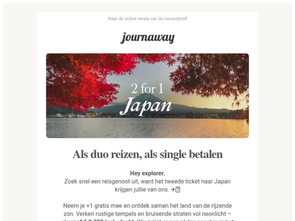 Japan: vanaf € 2.399 voor twee 🎎