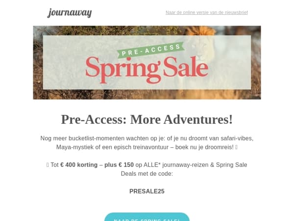 🎟️ Exclusieve Pre-Access: Bespaar tot € 550!