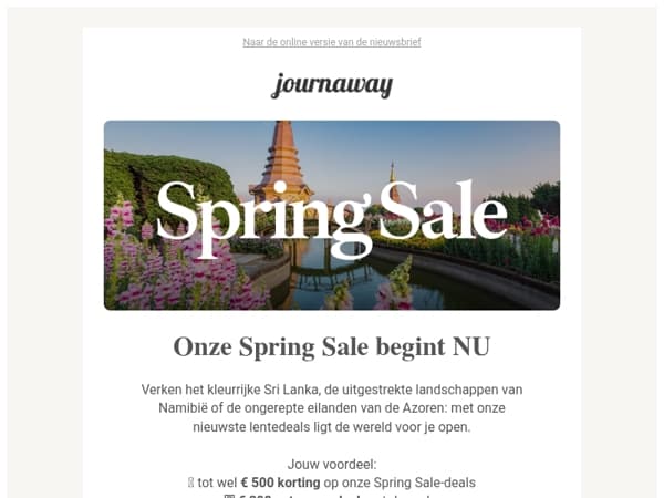 Onze Spring Sale is begonnen 🚀